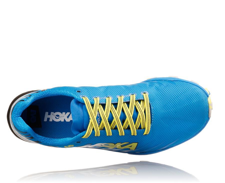 Hoka Australia One One EVO Jawz - Mens Trail Shoes Blue - WUQXS-3978